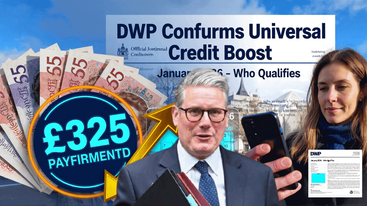 DWP Confirms £325 Universal Credit Boost for January 2026 – Who Qualifies